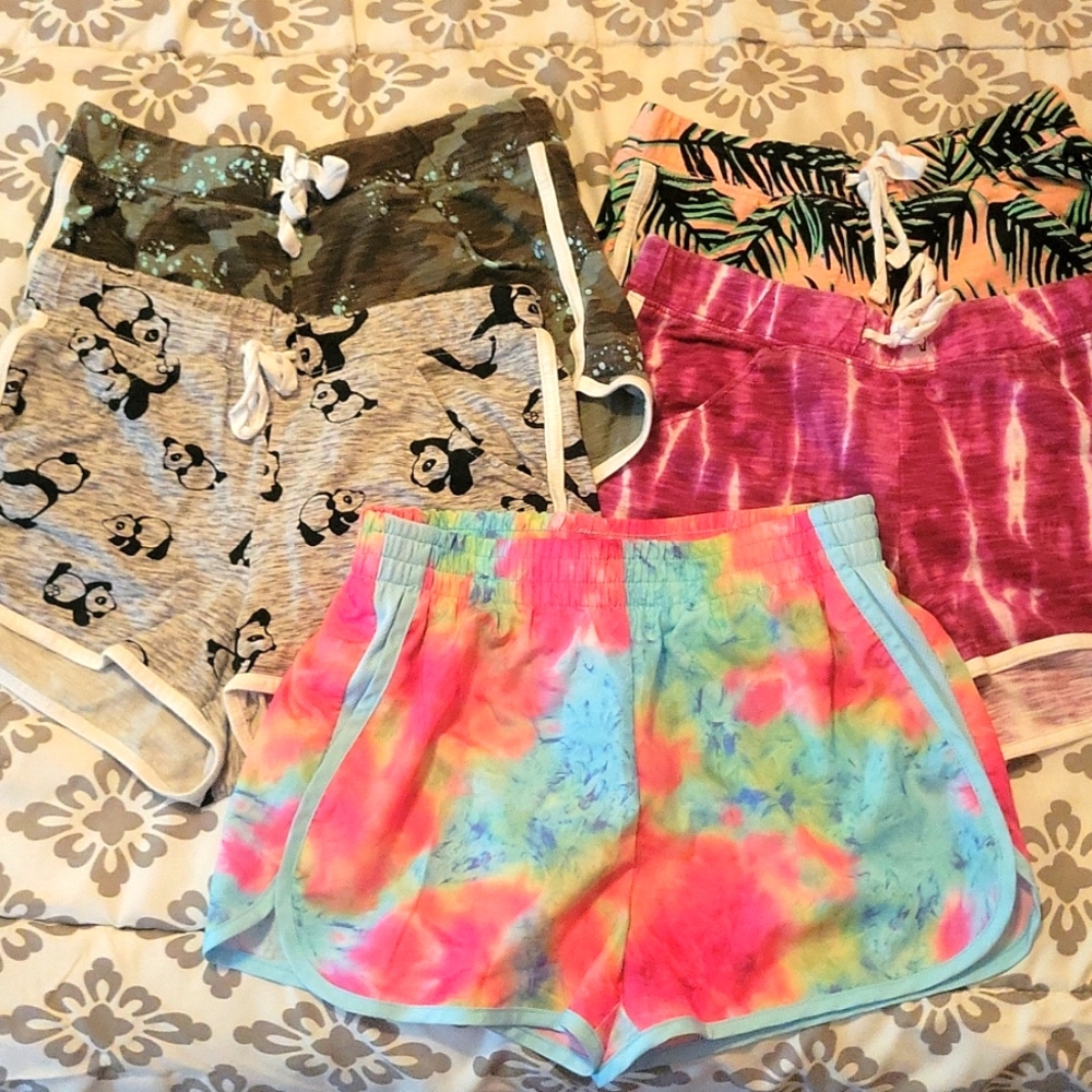 Lot of 5 Active Wear Kids Shorts